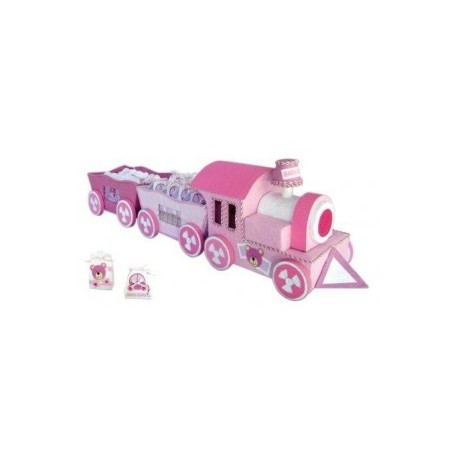 Exposant train rose miniature (Exposant uniquement).