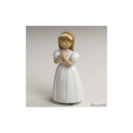 Figure Communion Gâteau fille de 15 cm