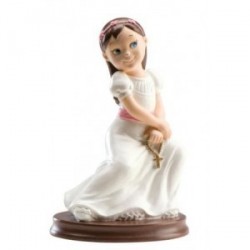 Figurine gateau de communion fille