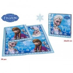 Lot De 20 serviettes Reine des Neiges