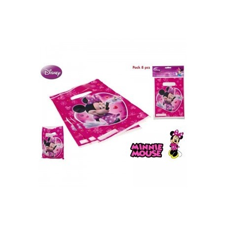 8 sachets pour les fêtes d'anniversaire Minnie.