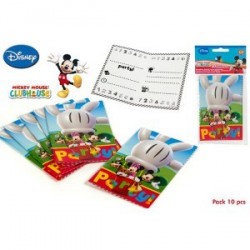 10 invitations Mickey Mouse