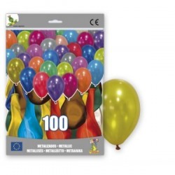 100 ballons couleurs métalliques