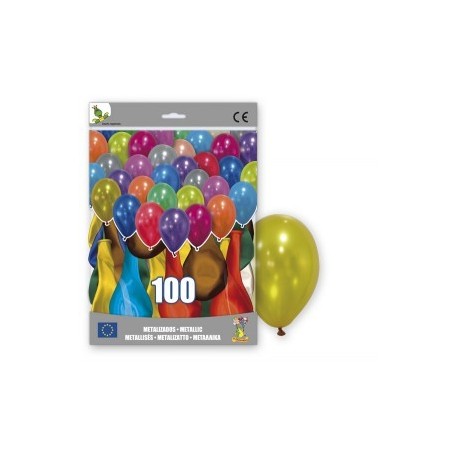 100 ballons couleurs métalliques