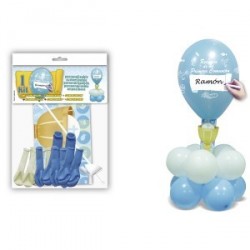 Kit ballons "Communion" Bleu