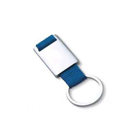 Porte-clés rectangulaire en métal bande de couleur