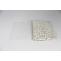 Lot 100 Sacs Cellophane avec fleurs 11 x 15 cm