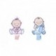 Pack avec 6 pinces en bois Décoration bébé