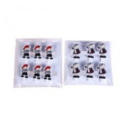 Lot de 6 pinces en bois Pirate