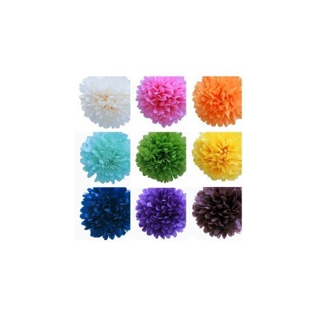 Pompoms en papier de soie 20cm