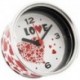 Horloge en aluminium "LOVE" en pot