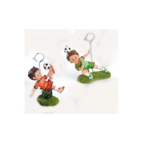 Clip porte notes enfant footballeur