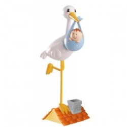 Figure cigogne Toit